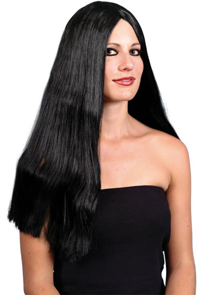 Witch Long Wig - Black