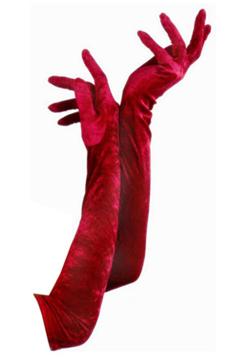 Long Red Gloves